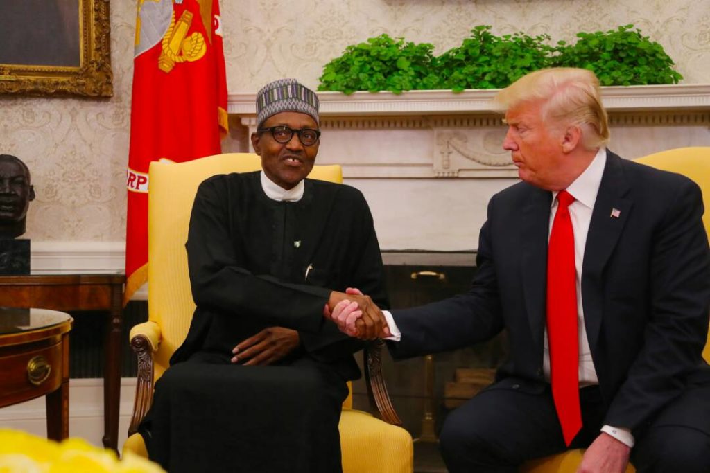 Donald Trump and President Buhari 01