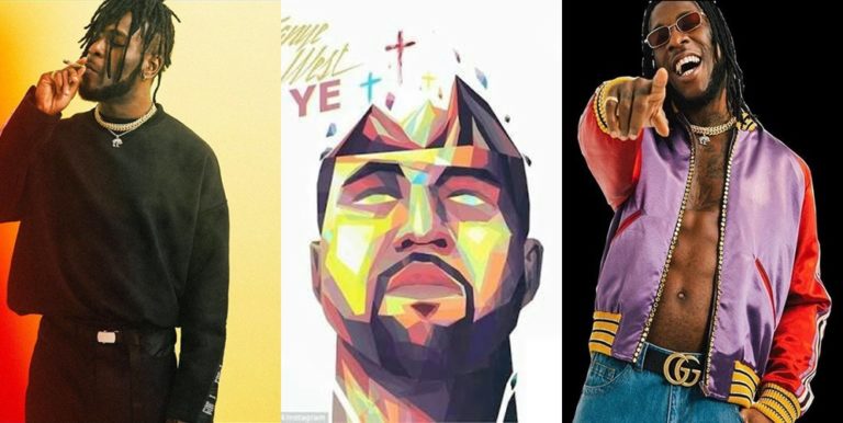 Kanye West and Burna Boy