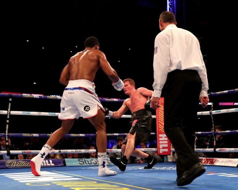 Anthony Joshua knocks out Povetkin