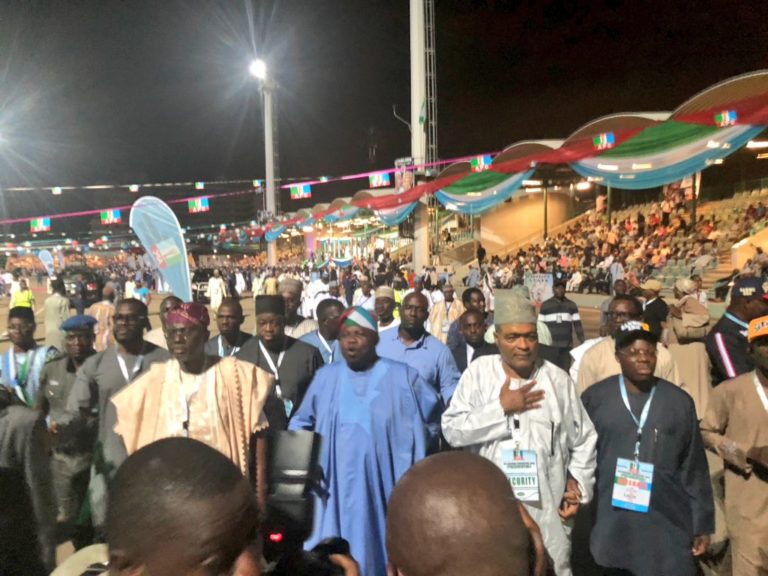 Ambode and Sanwo-Olu Arrives APC National Convention Together 01