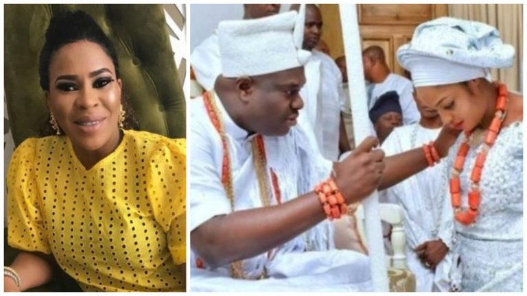 Faithia Williams reacts to Ooni third marriage