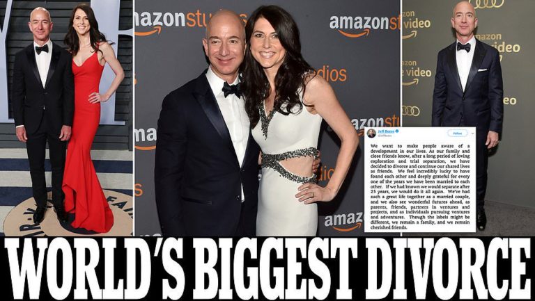 Jeff Bezos and wife MacKenzie announce divorce