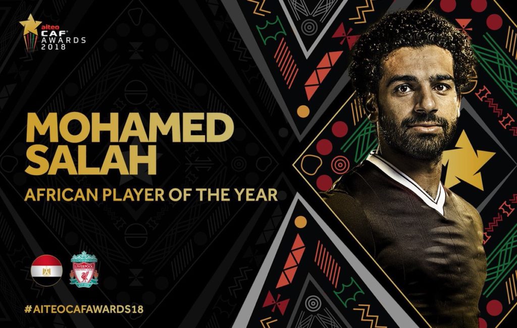 Mohamed Salah Named CAF African Player of the Year 2018