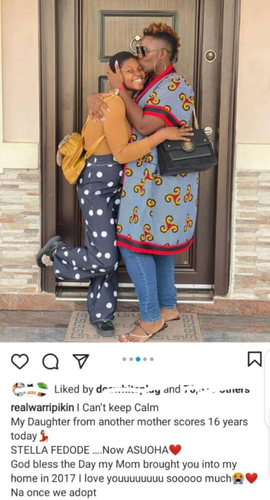 Real Warri Pinkin -- Five Nigerian Celebrities Who Becomes Parents Through Adoption