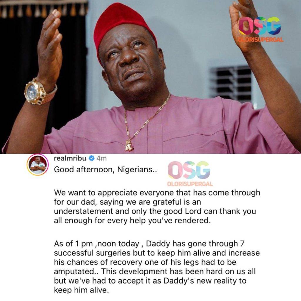 Mr. Ibu Leg Amputated to Save His Life